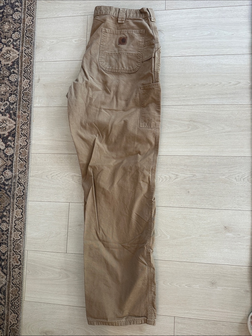 Carhartt Khaki Cargo Work Pants - Utility Trousers